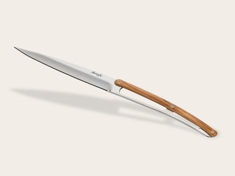 6 Deejo Tafelmesser Prestige Serrated, Olivenholz