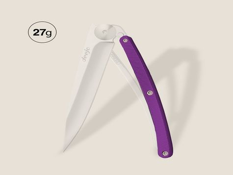 Griff in Aluminium Lila, für Deejo 27GR