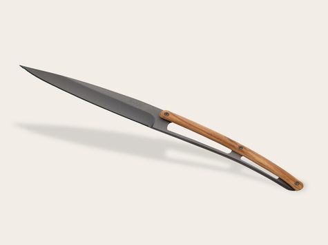 6 Deejo Tafelmesser Prestige Serrated, Olivenholz