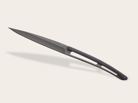 6 Deejo Tafelmesser Prestige Serrated, Ebenholz