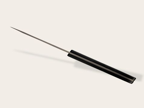 6 Deejo Tafelmesser Prestige Serrated, Ebenholz